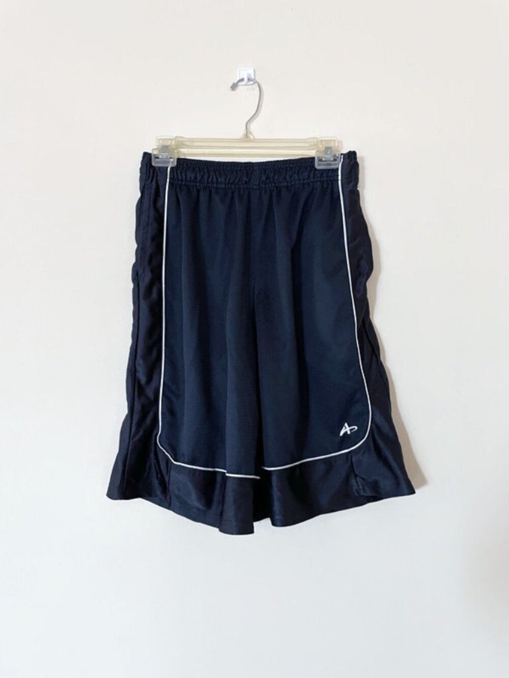 athletech. Navy Blue polyester shorts, Athletic shorts